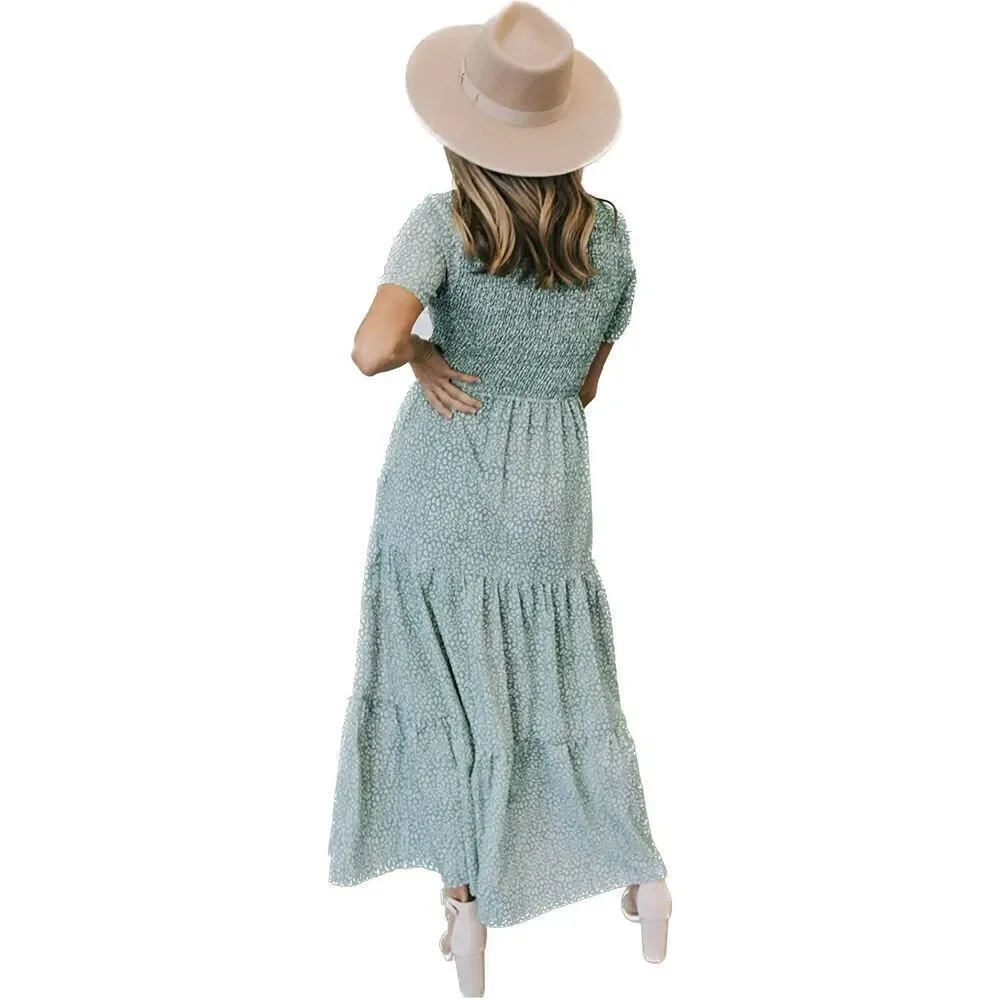 Spotted Floral Maxi Sz Small